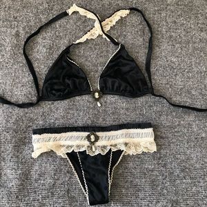 Beach Bunny Bikini Size L Top; S Bottom